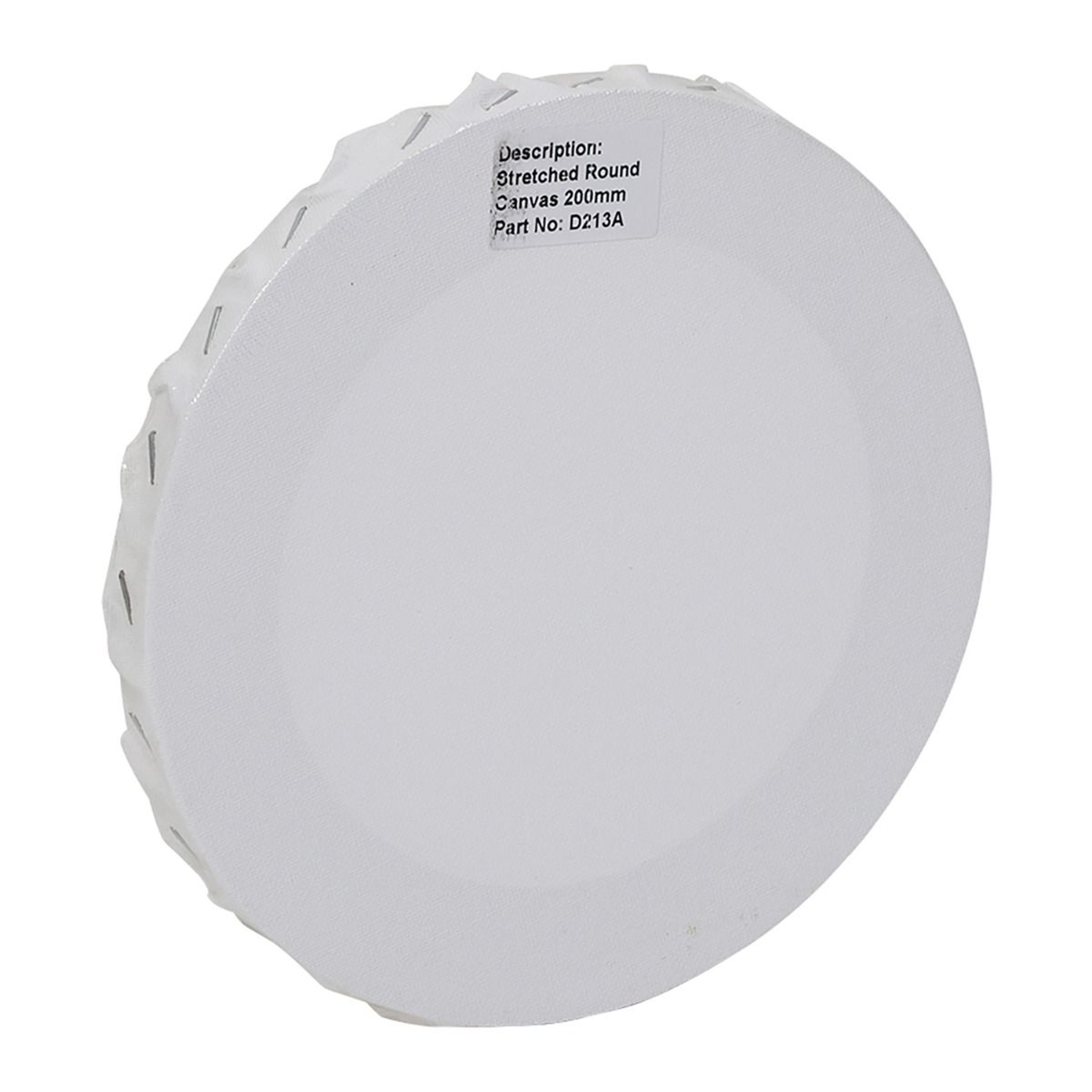 Stretched Round Canvas - 200mm dia.