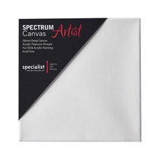 Spectrum Artist Square Tuck & Roll Stretched Canvas