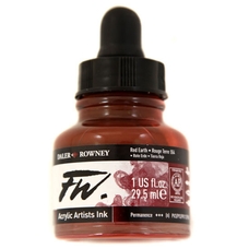 Daler-Rowney FW Acrylic Artists Ink 29.5ml - Red Earth