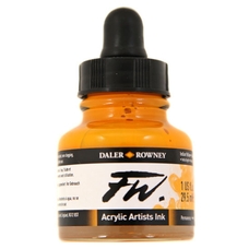Daler-Rowney FW Acrylic Artists Ink 29.5ml - Indian Yellow