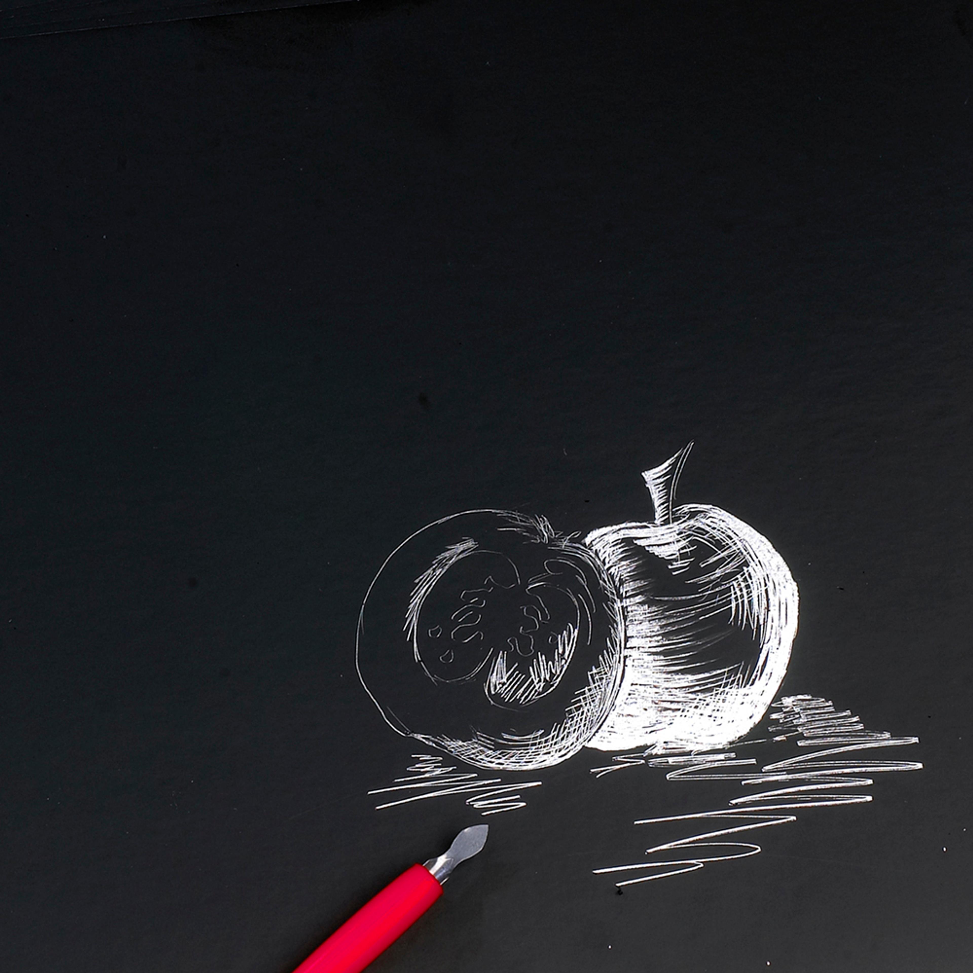 Silver Scraperfoil. Pack of 10