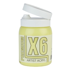 X6 Premium Acryl 500ml Bottle - Light Lemon Yellow