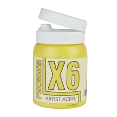 X6 Premium Acryl 500ml Bottle - Primary Yellow