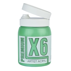 X6 Premium Acryl 500ml Bottle - Cadmim Green Hue