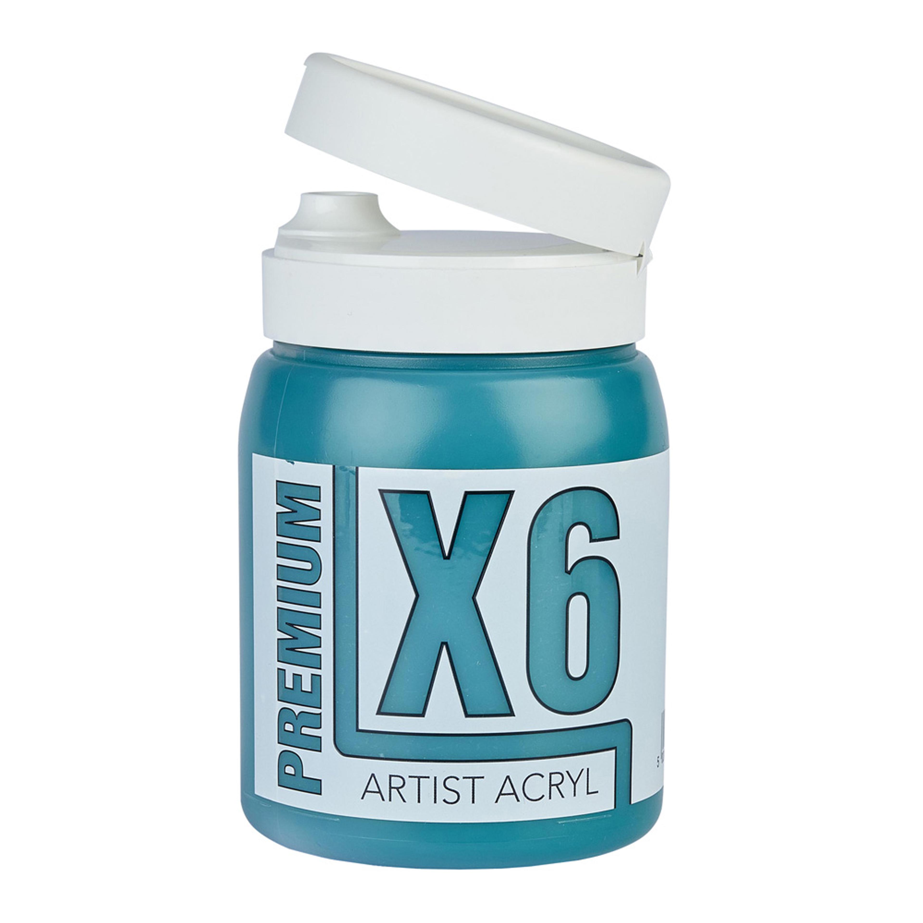 X6 Premium Acryl 500ml Bottle - Emerald Green