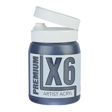 X6 Premium Acryl 500ml Bottle - Mars Black