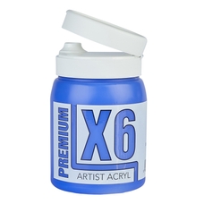 X6 Premium Acryl 500ml Bottle - Ultramarine Blue