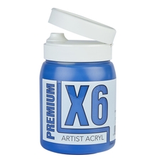 X6 Premium Acryl 500ml Bottle - Phthalocyanine Blue