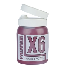 X6 Premium Acryl 500ml Bottle - Alizarin Crimson
