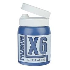X6 Premium Acryl 500ml Bottle - Prussian Blue Hue