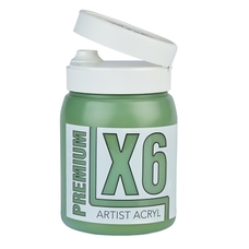 X6 Premium Acryl 500ml Bottle - Chrome Green Hue