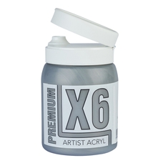X6 Premium Acryl 500ml Bottle - Gun Metal