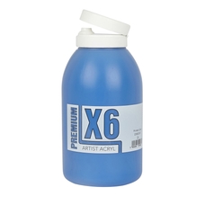 X6 Premium Acryl 2L Bottle - Primary Cyan