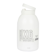 X6 Premium Acryl 2L Bottle - Titanium White