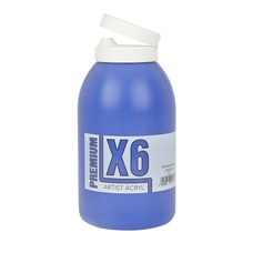X6 Premium Acryl 2L Bottle - Ultramarine Blue