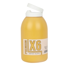 X6 Premium Acryl 2L Bottle - Cadmium Yellow Medium Hue