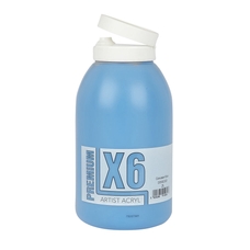 X6 Premium Acryl 2L Bottle - Cerulean Blue