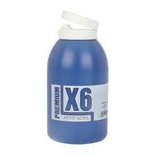 X6 Premium Acryl 2L Bottle - Phthalocyanine Blue