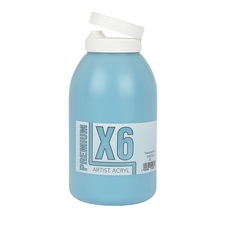 X6 Premium Acryl 2L Bottle - Turquoise Blue