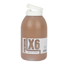X6 Premium Acryl 2L Bottle - Raw Sienna