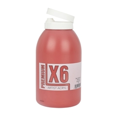 X6 Premium Acryl 2L Bottle - Dark Cadmium Red Hue