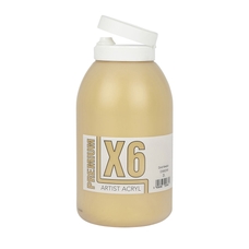 X6 Premium Acryl 2L Bottle - Gold Metallic