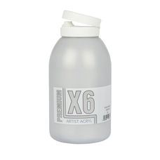 X6 Premium Acryl 2L Bottle - Silver Metallic