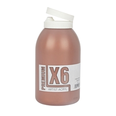 X6 Premium Acryl 2L Bottle - Copper Metallic