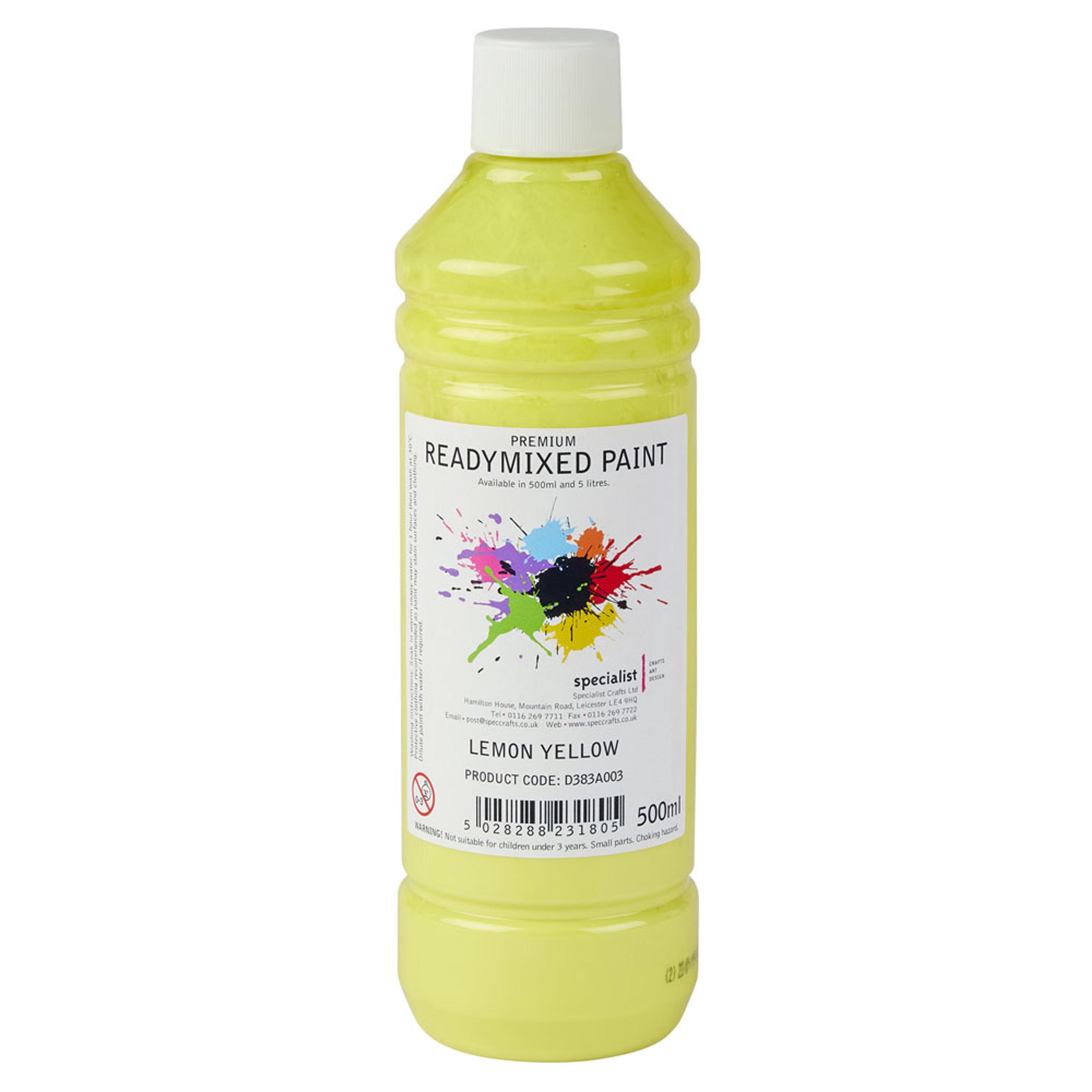 Specialist Crafts Premium Readymixed 500ml - Lemon Yellow