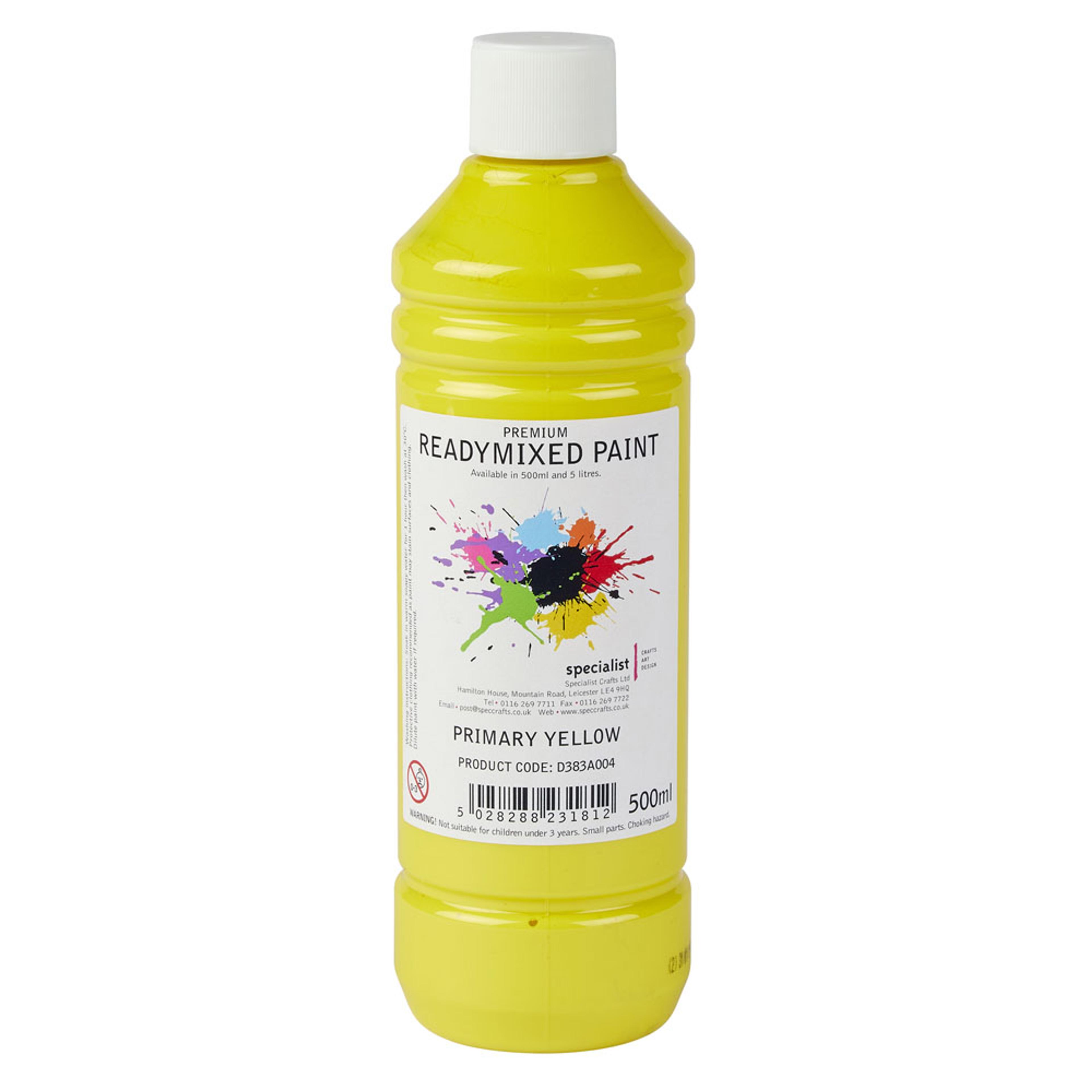 Specialist Crafts Premium Readymixed 500ml - Primary Yellow