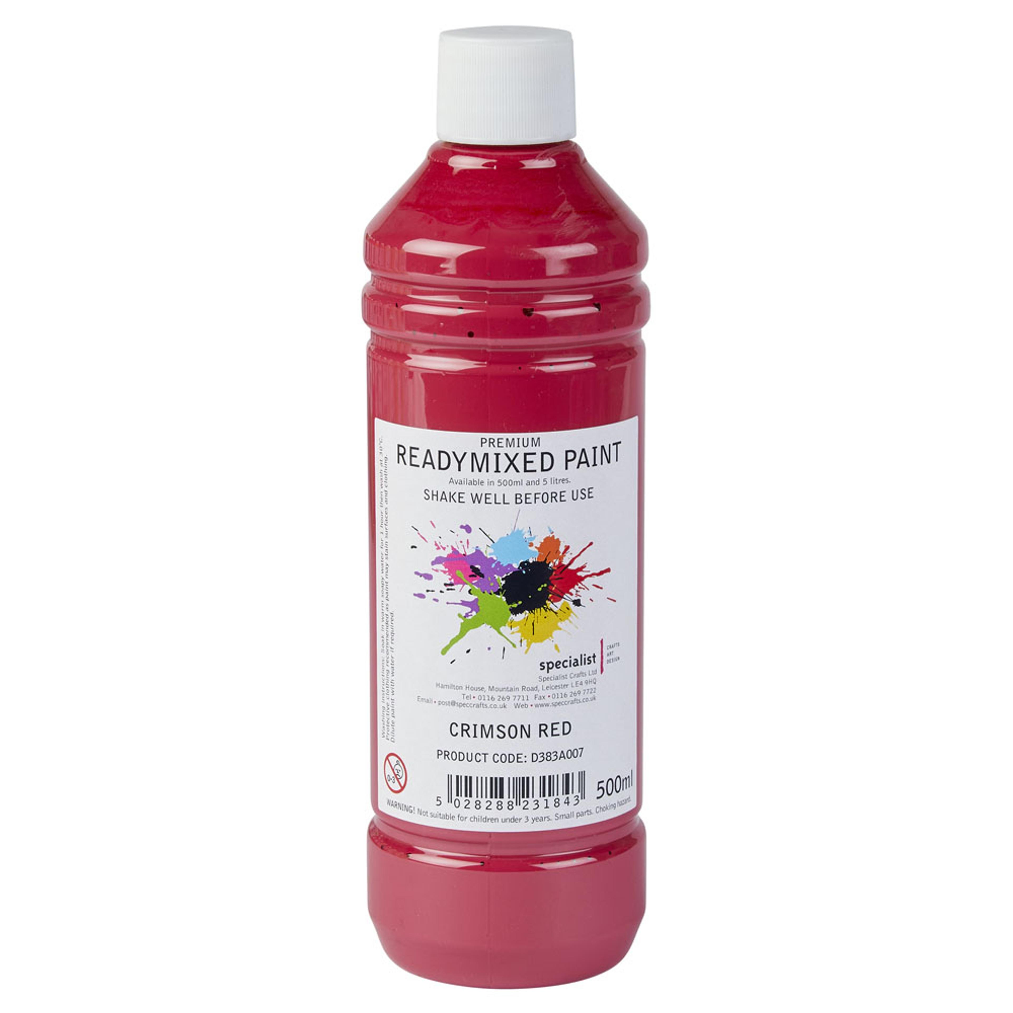 Specialist Crafts Premium Readymixed 500ml - Crimson Red