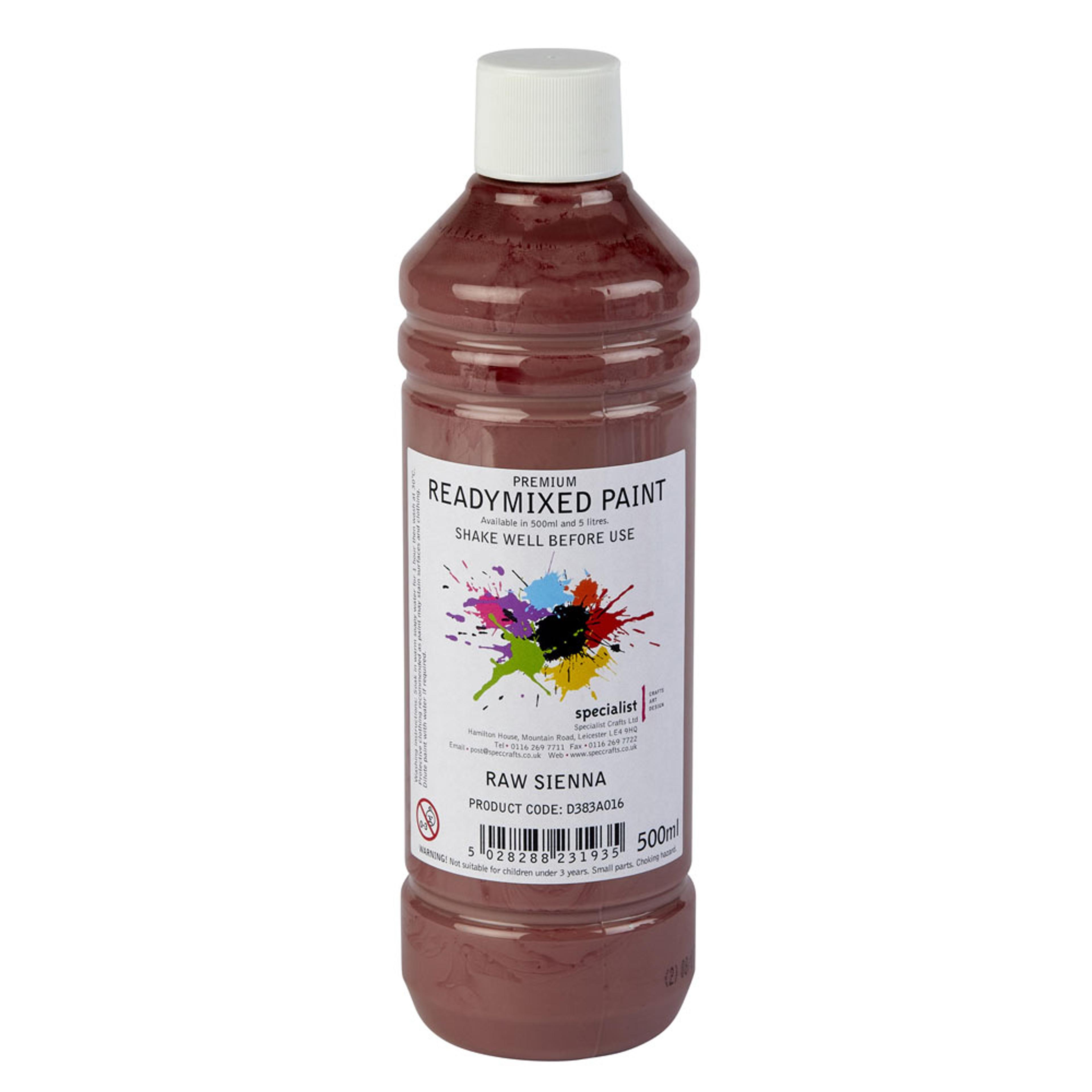 Specialist Crafts Premium Readymixed 500ml - Raw Sienna