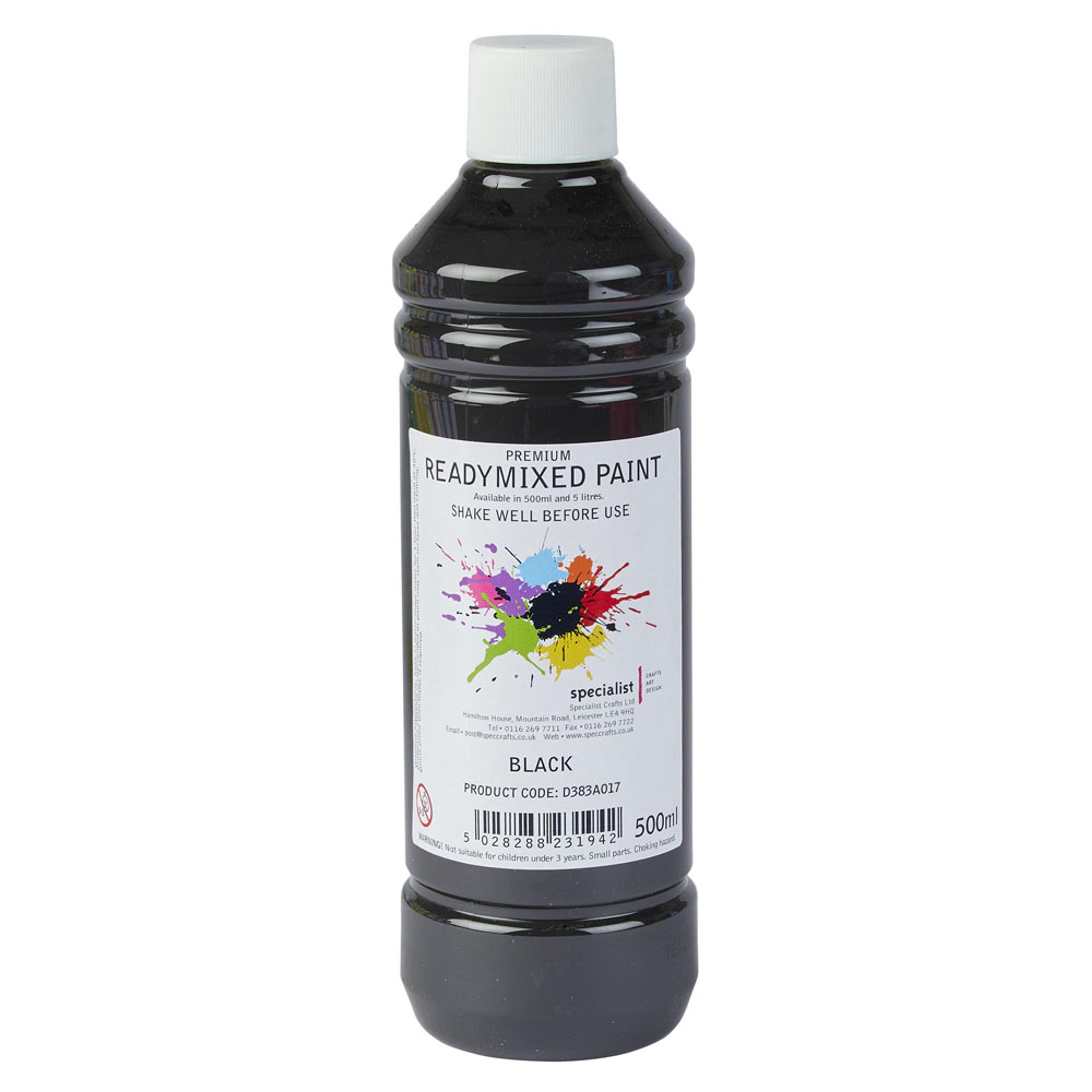 Specialist Crafts Premium Readymixed 500ml - Black