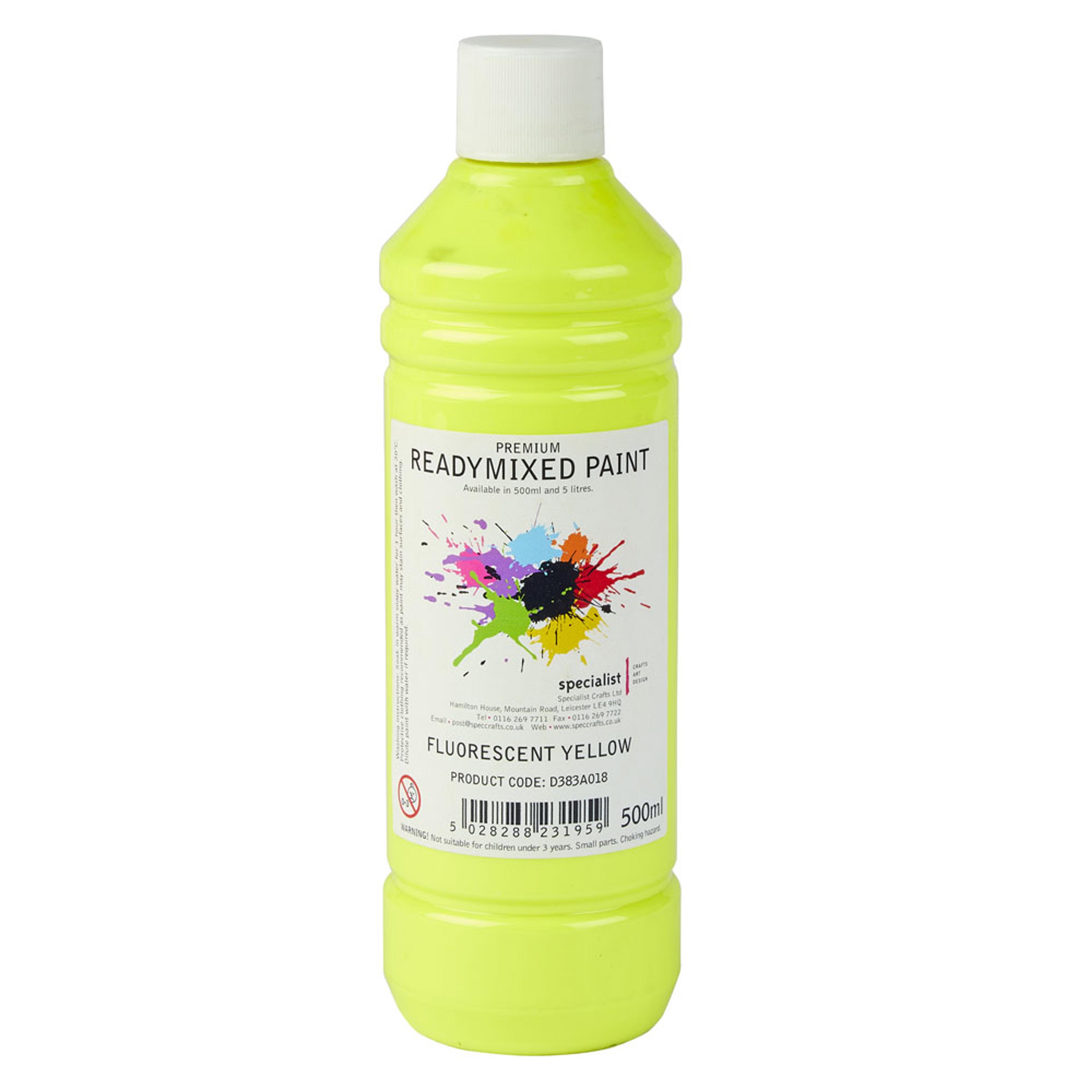 Specialist Crafts Premium Readymixed 500ml - Fluorescent Yellow