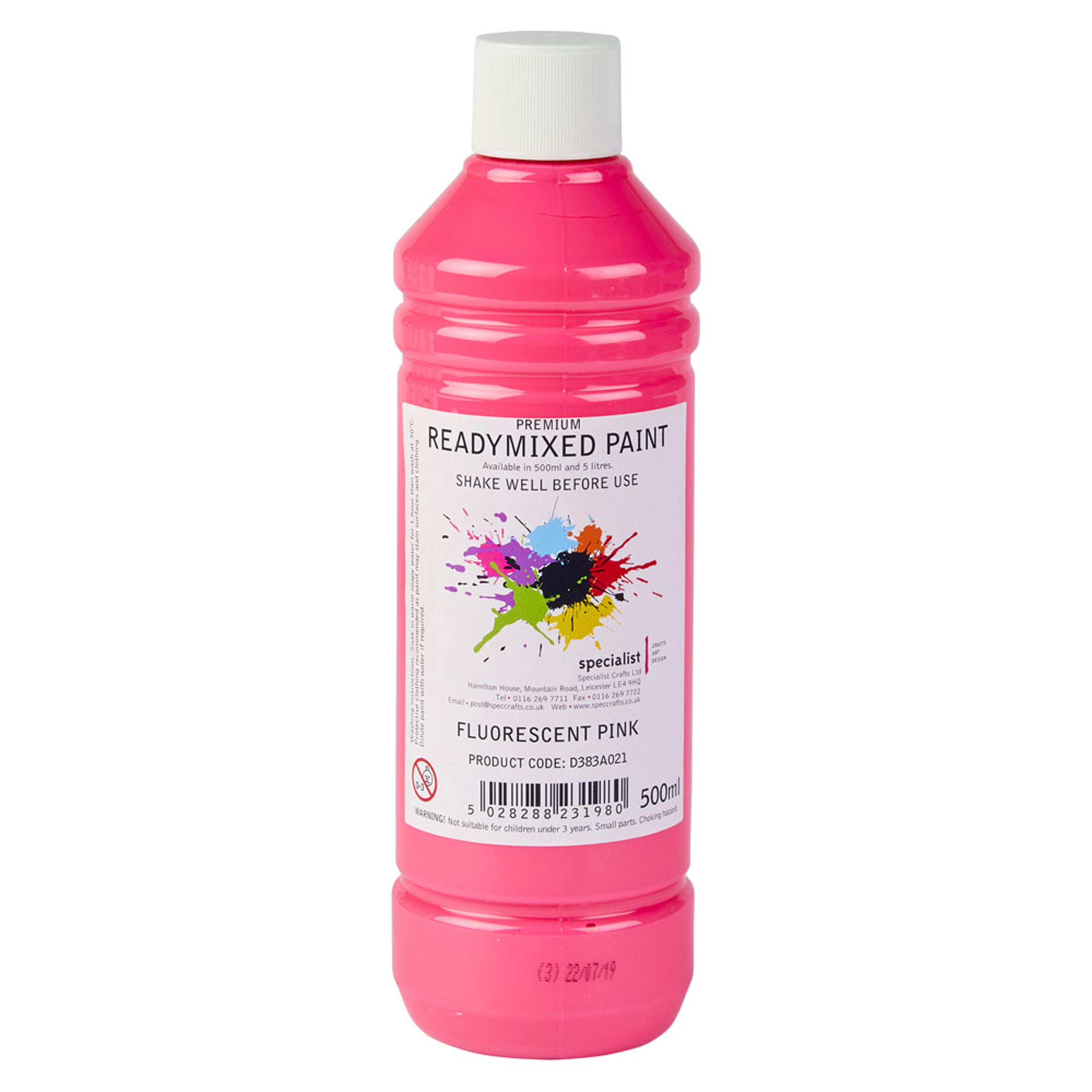Specialist Crafts Premium Readymixed 500ml - Fluorescent Pink