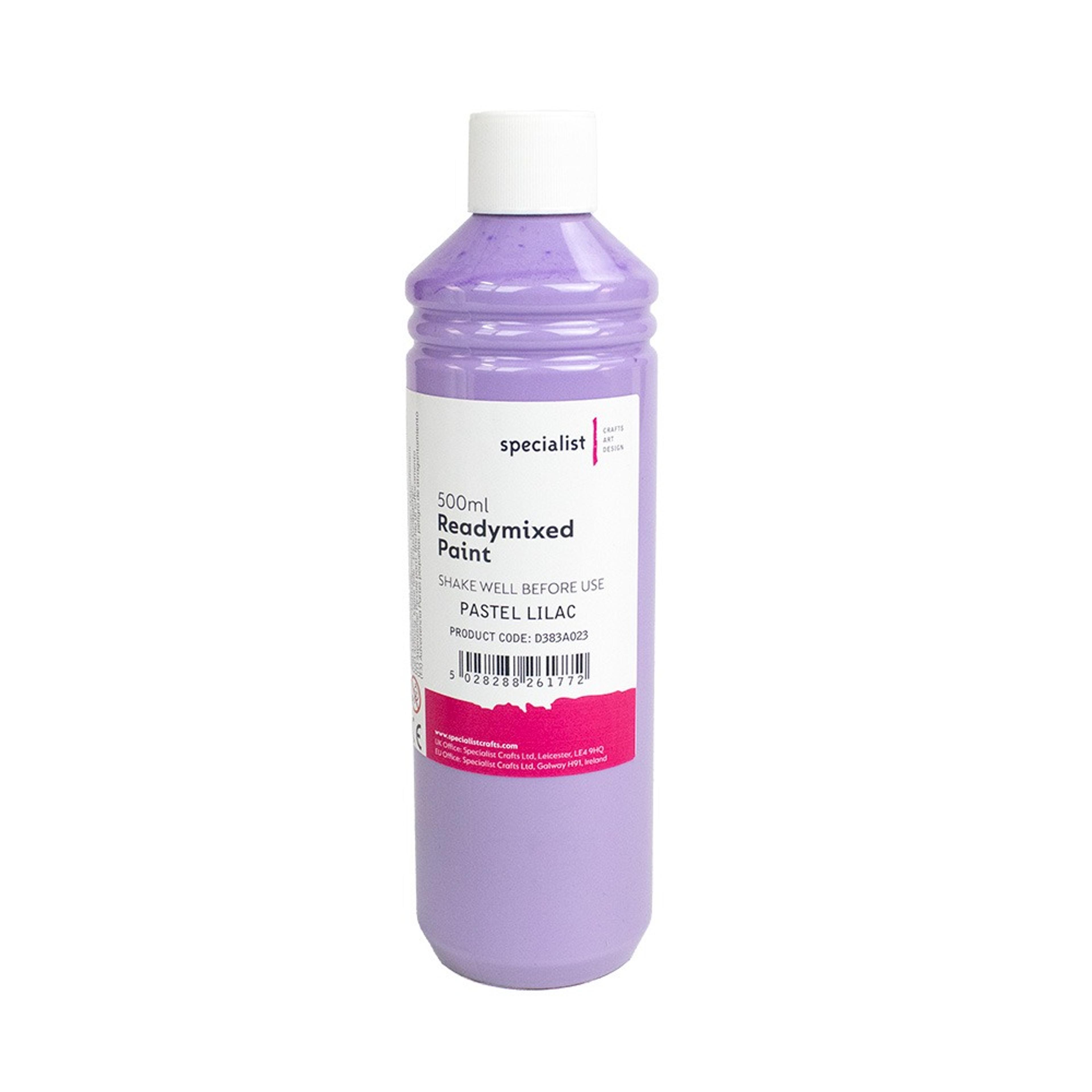 Specialist Crafts Premium Readymixed Paints 500ml Pastel Lilac