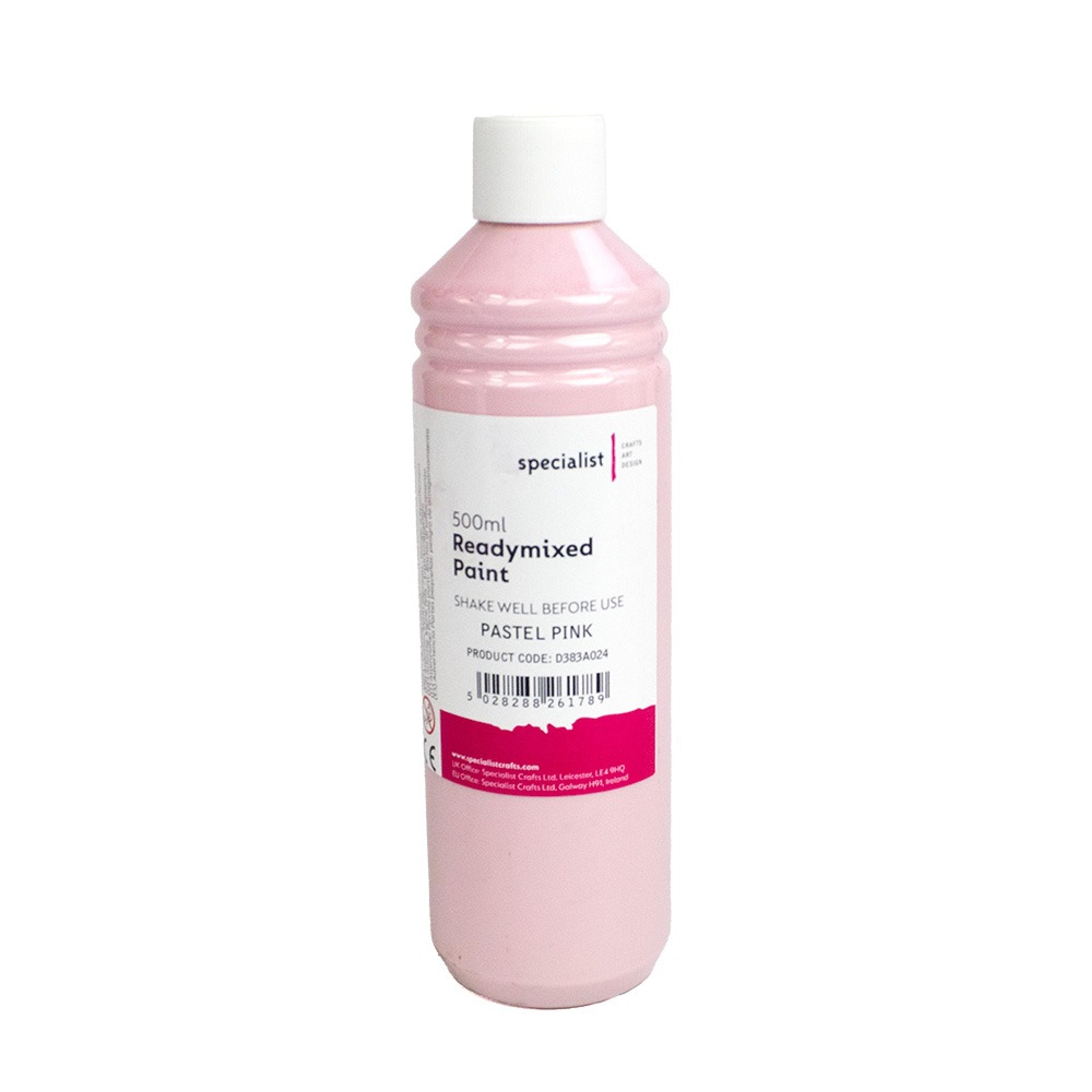 Specialist Crafts Premium Readymixed Paints 500ml Pastel Pink
