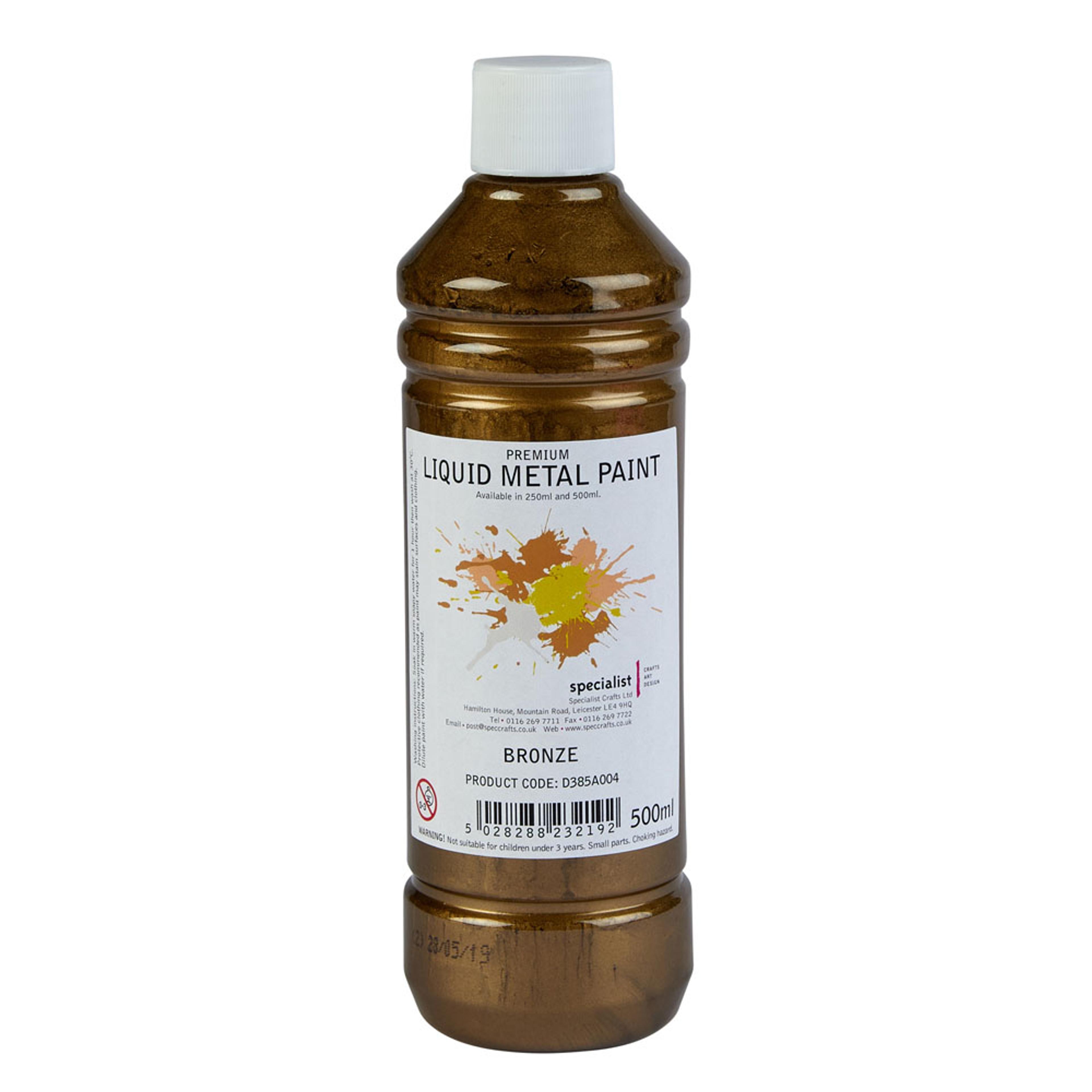 Specialist Crafts Premium Liquid Metal Paint 500ml - Metallic Bronze