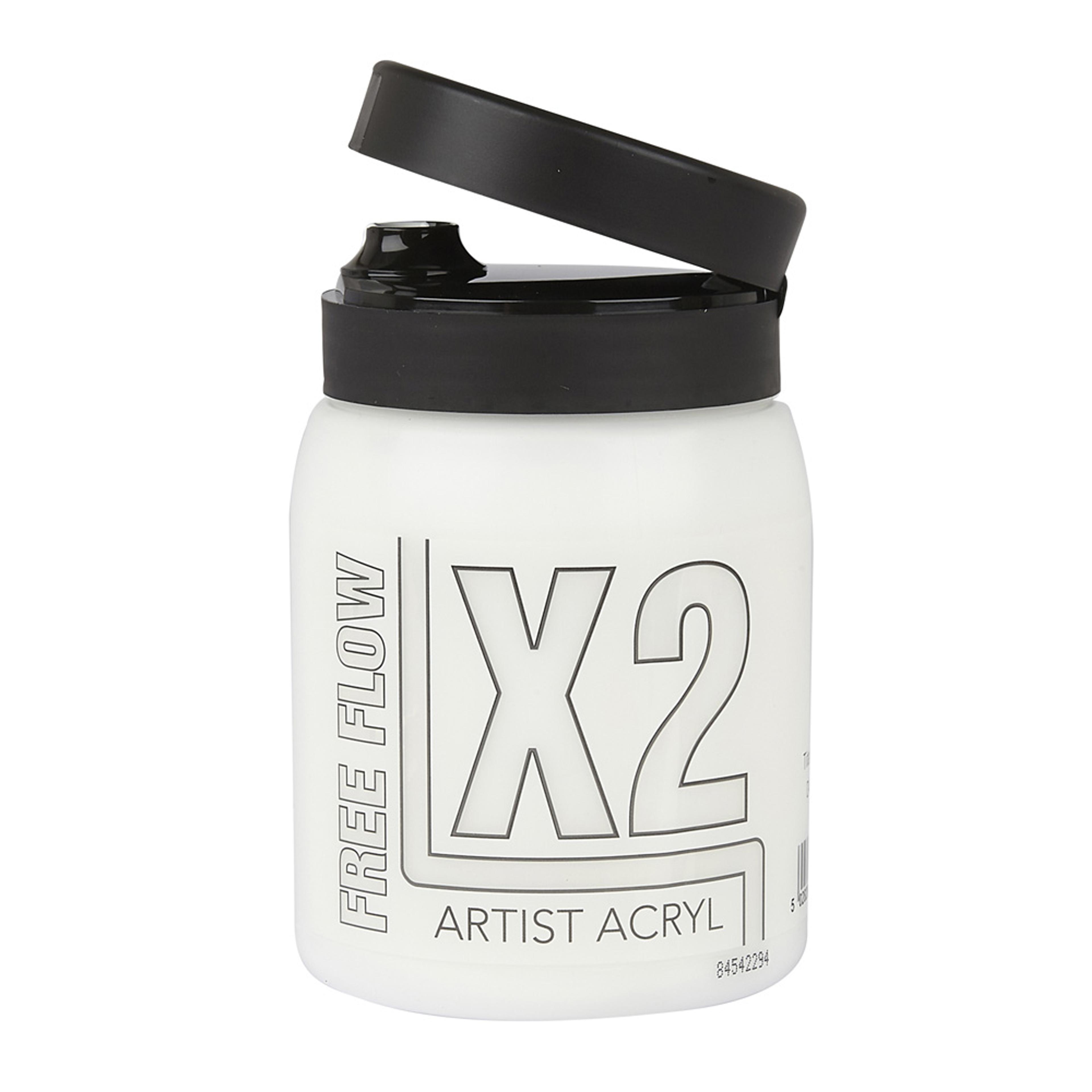 X2 Free Flow Acryl 500ml - Titanium White