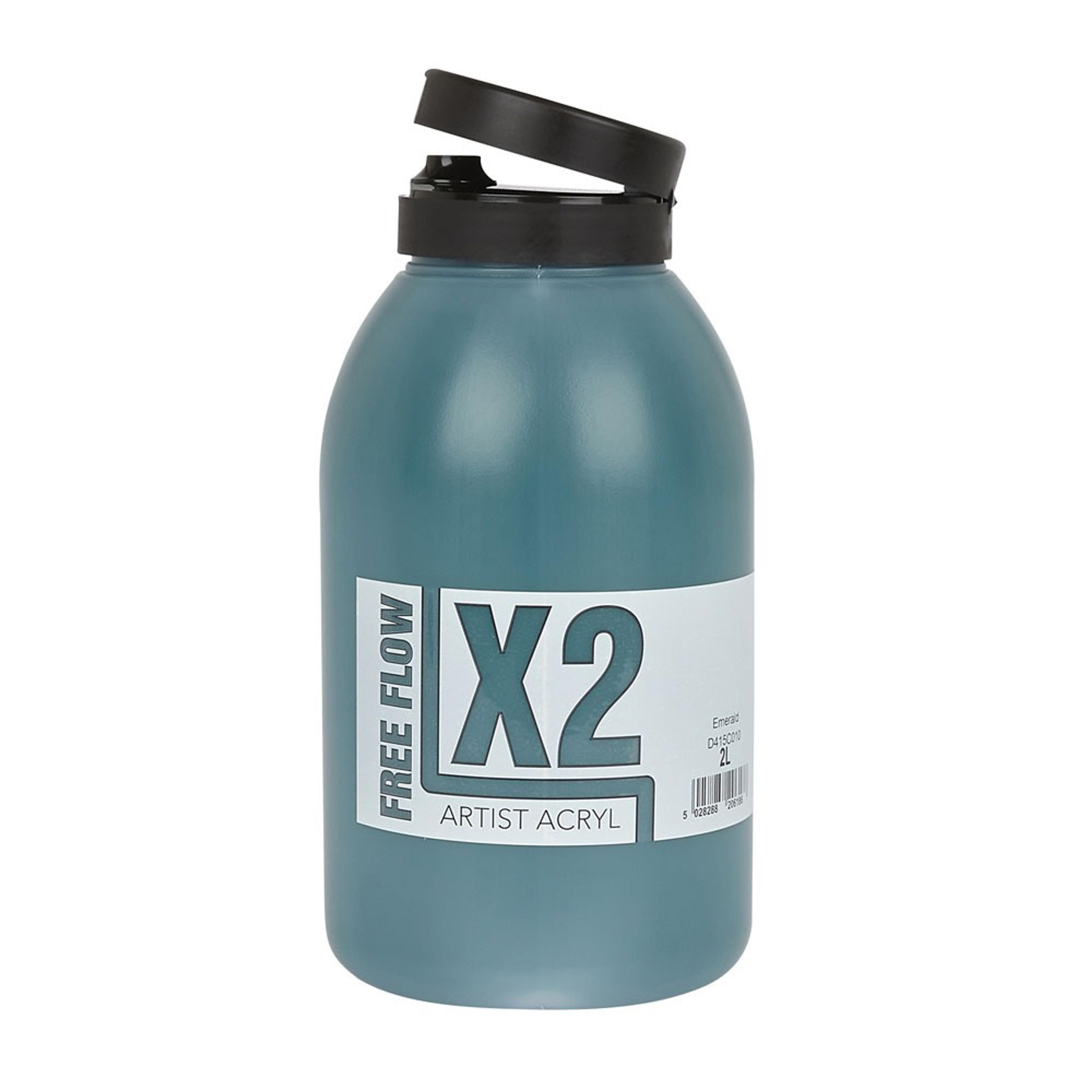 X2 Free Flow Acryl 2L - Emerald Green