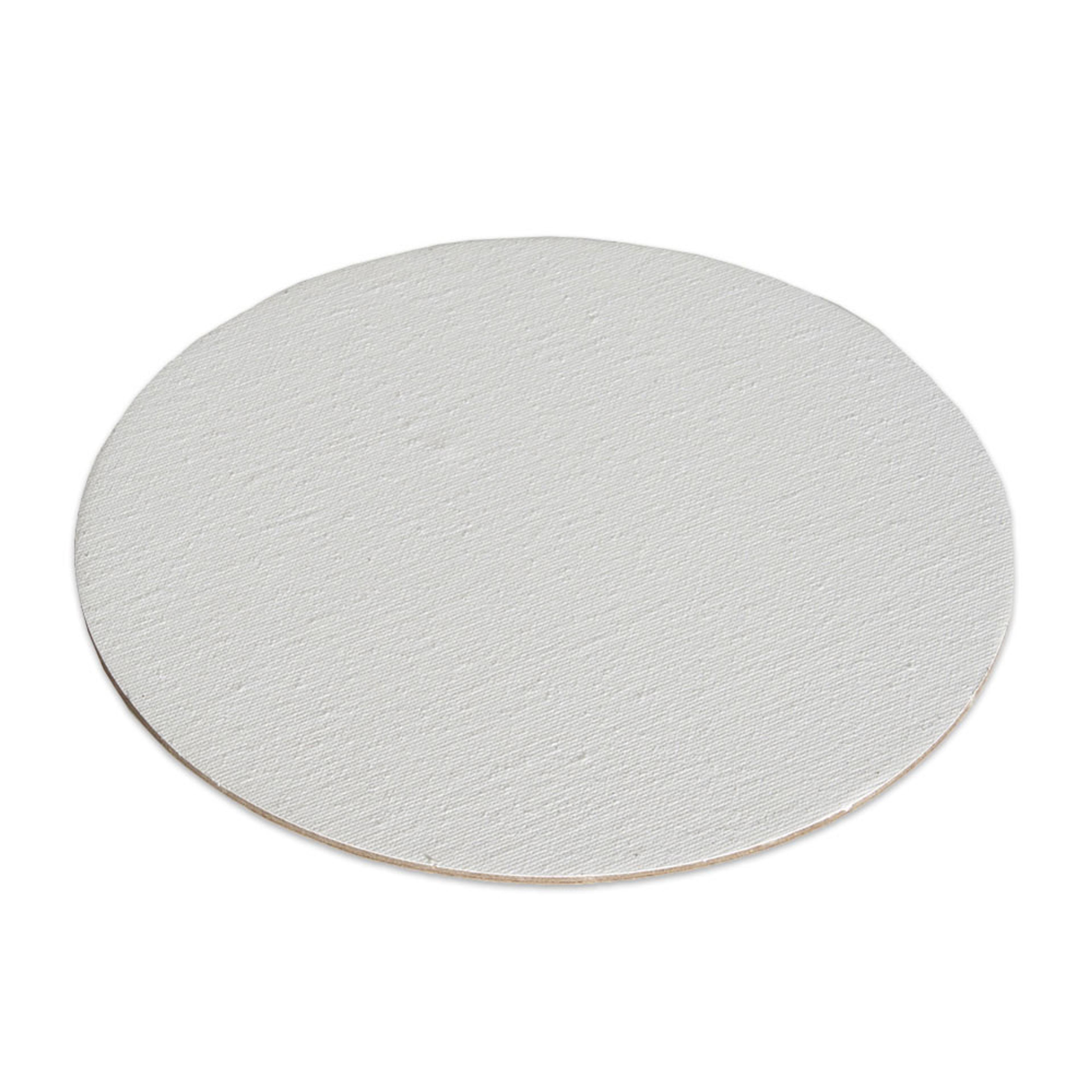 Specialist Crafts Essential Primed Canvas Board - Round 400mm Dia. White