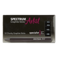 Spectrum Artist Graphite Chunky Sticks - 4B. Pack of 12