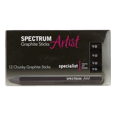 Spectrum Artist Graphite Chunky Sticks - 9B. Pack of 12