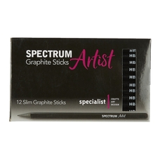 Spectrum Artist Slim Graphite Sticks - HB. Pack of 12