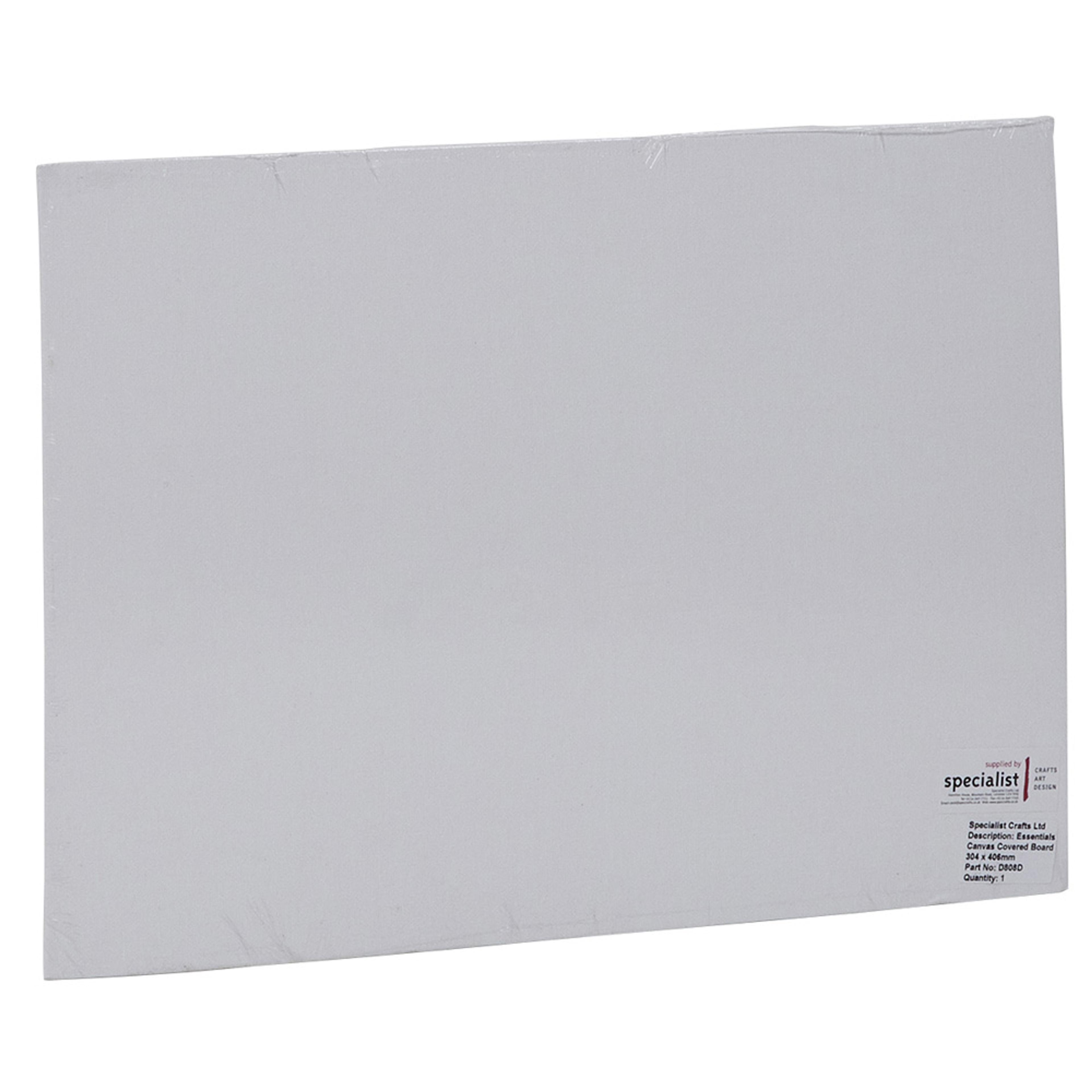 Specialist Crafts Essential Primed Canvas Board - 304 X 406mm