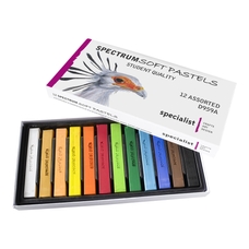 Spectrum Coloured Soft Pastels. Set of 12