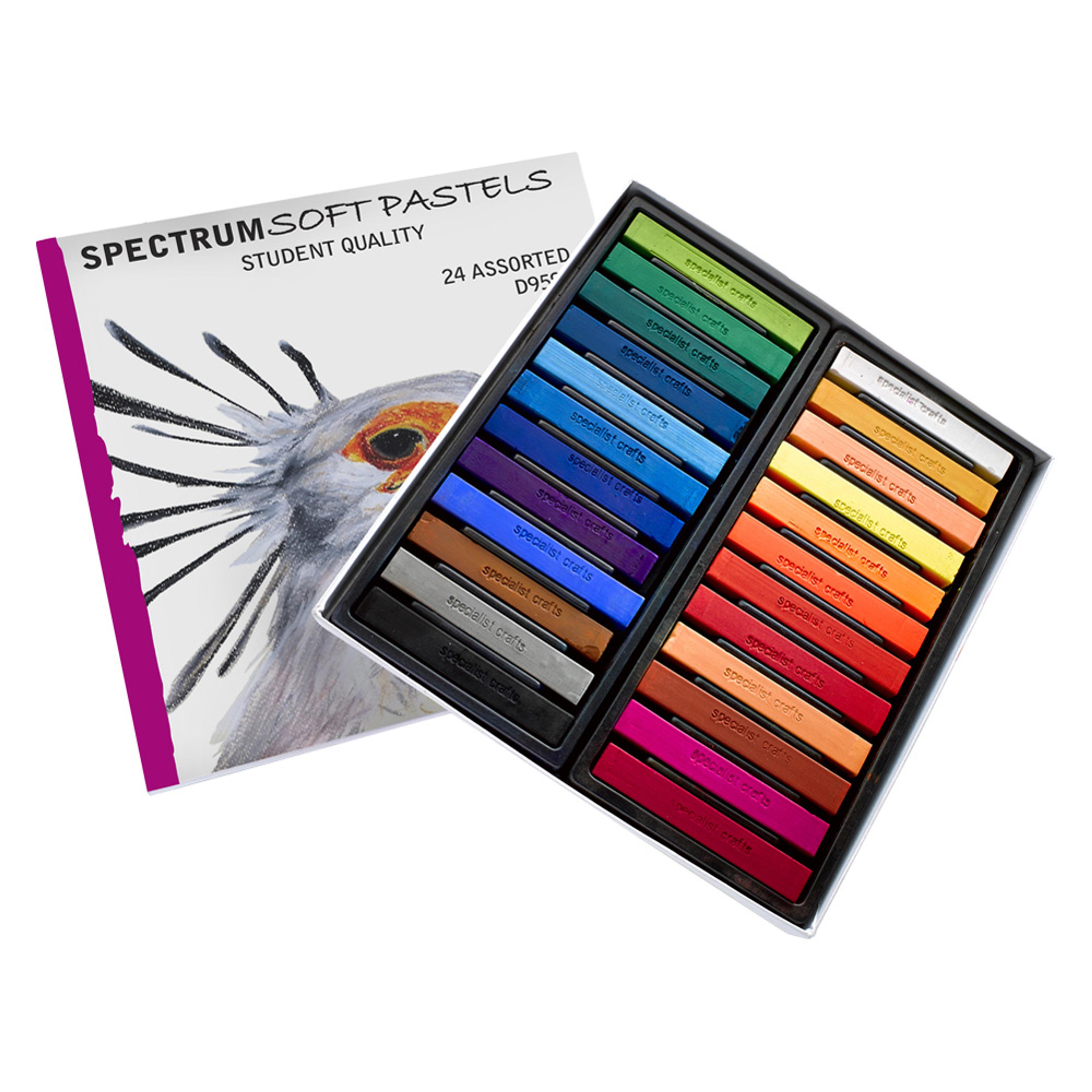 Specialist Crafts Coloured Soft Pastels. Set of 24