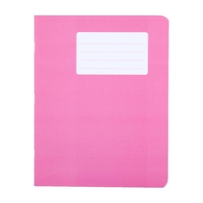 Durabook Exercise Books 9 x 7in 80 Page 8mm F&M - Pink - Pack of 100