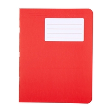 Durabook Exercise Books 9 x 7in 80 Page 8mm F&M - Red - Pack of 100