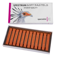 Spectrum Soft Pastels - Sanguine. Pack of 12